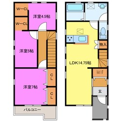 リーブルファイン長太新町の物件間取画像